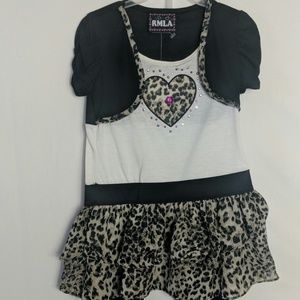 RMLA cheetah print 2 piece leggings outfit size 5